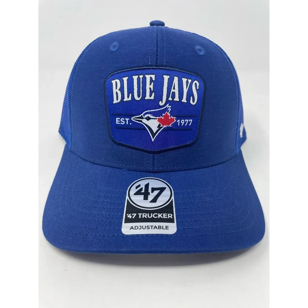 Toronto Blue‎ Jays 47 SnapBack Hat Royal Squad Adjustable Trucker Cap MLB NEW